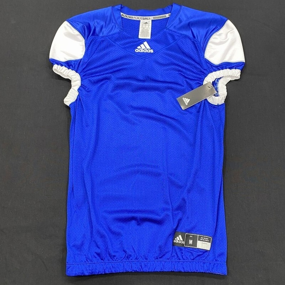 NWT Press Coverage‎ Adidas Football Jersey M Blue Practice Tackle Flag Mens